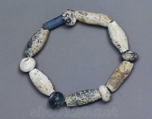 藍玻璃串珠(珠飾) 
