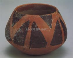 三角紋彩陶罐