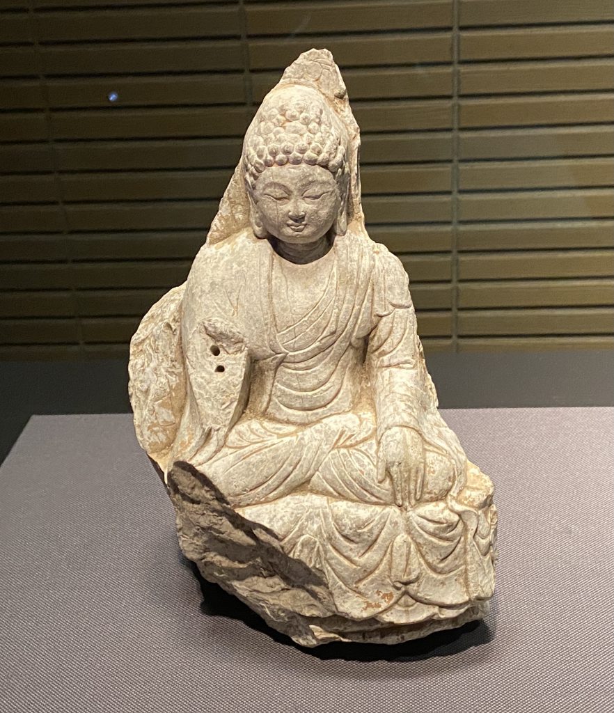 如来坐像-唐時代-石造-中国の仏像-東洋館-東京国立博物館-東京
