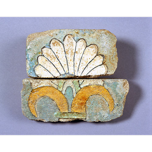 彩釉煉瓦断片さいゆうれんがだんぺん イラン、スーサ遺跡 前520 - 前420年頃 アケメネス朝時代 施釉陶器