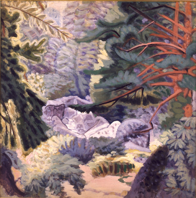 《赤松と渓流》1935年
