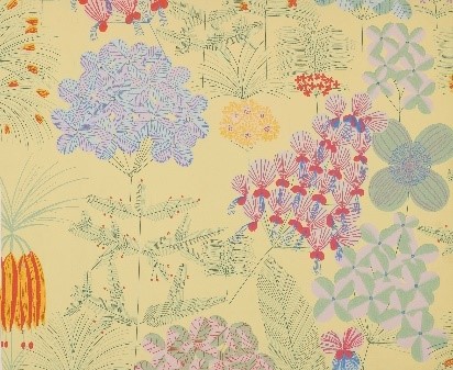 上野リチ《壁紙「花園」》1928年以前　京都国立近代美術館蔵[/caption]