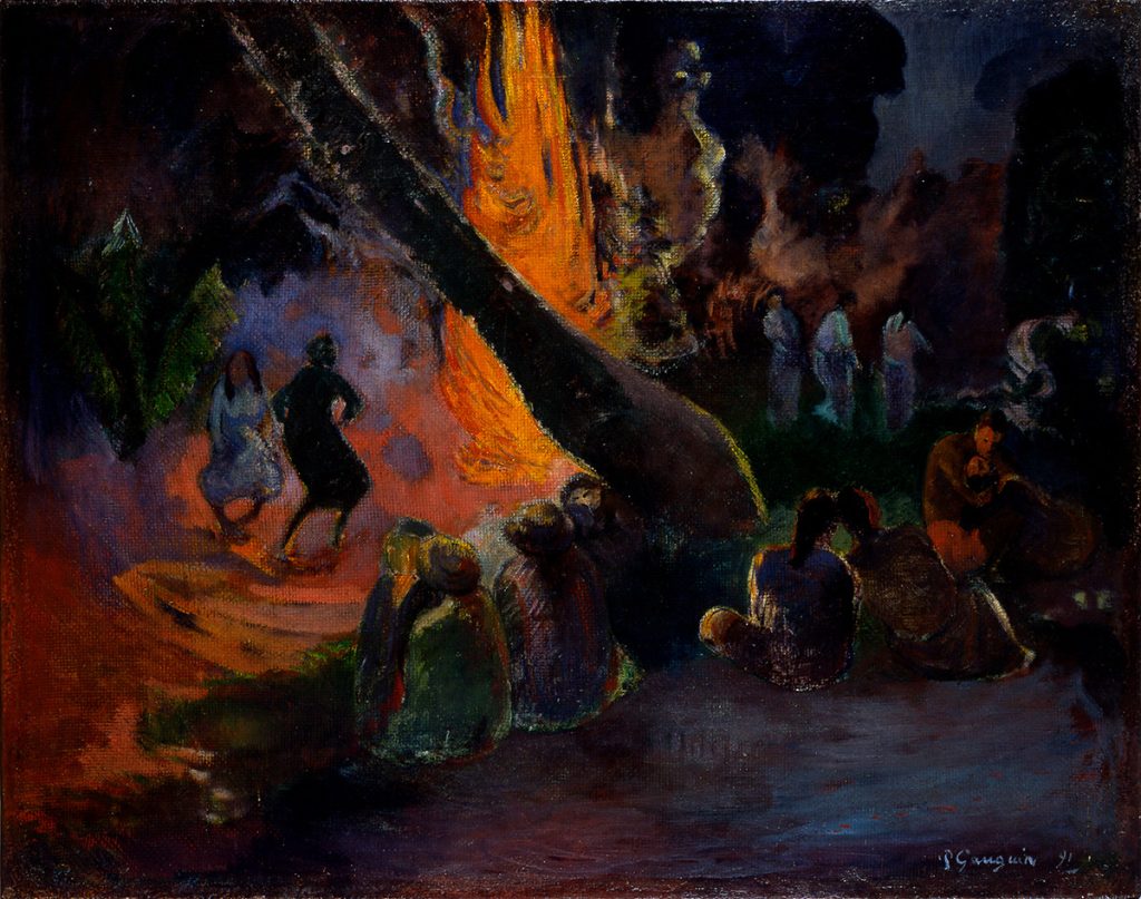 ポール・ゴーガン《ウパ ウパ（炎の踊り）》1891年、油彩／カンヴァス、72.6 x 92.3 cm、イスラエル博物館蔵　Photo © The Israel Museum, Jerusalem by Avshalom Avital