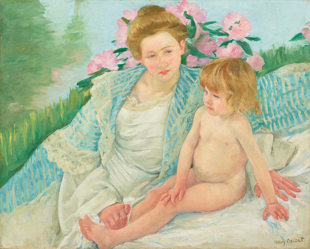 メアリー・カサット《日光浴（浴後）》1901年　石橋財団アーティゾン美術館蔵