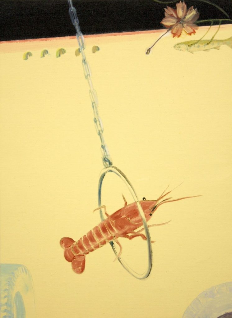 栗田咲子《グラウンド・ザリ》2008、キャンバスに油彩、W 53 × H 65.2 cm