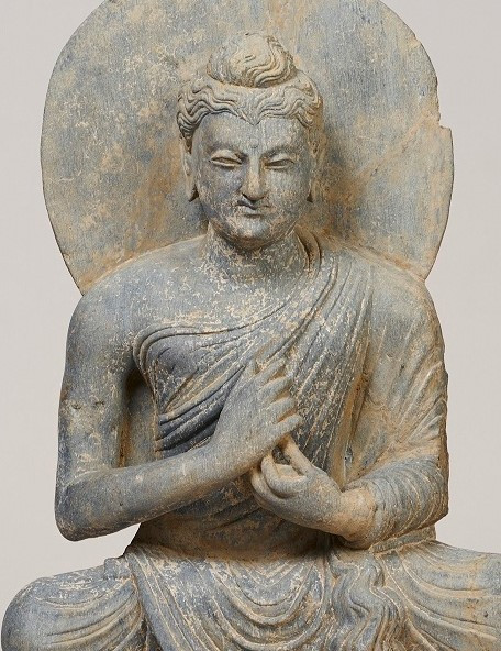 「説法印仏坐像」（部分）　3世紀頃