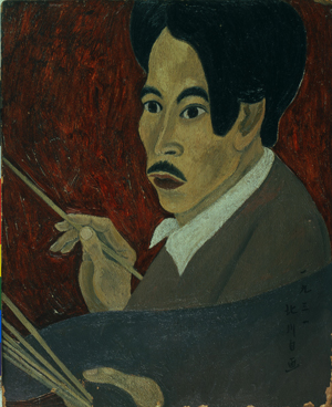 北川民次《画家の肖像》1931年