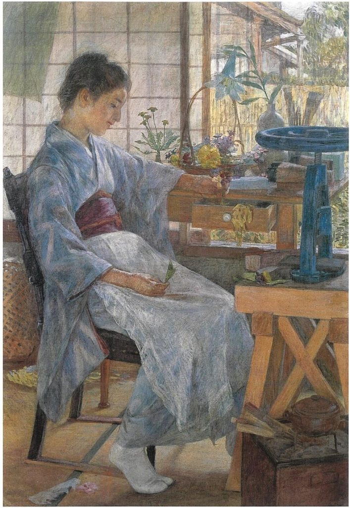 藤島武二《造花》 1901年 東京芸術大学蔵