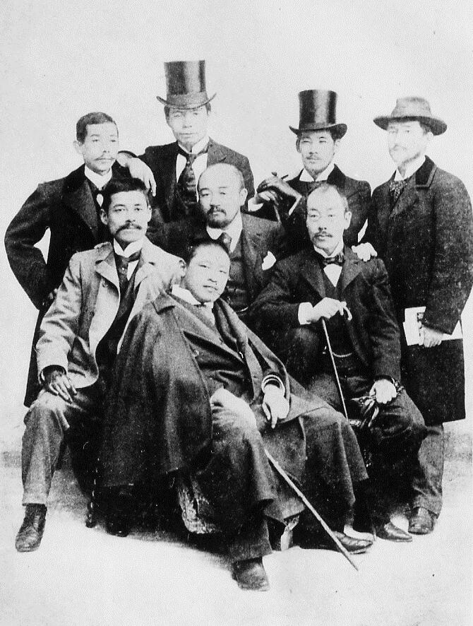 1900年、パリ万博に集った白馬会会員たち