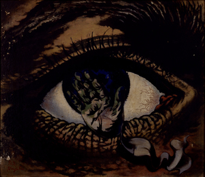 藤田鶴夫《悲劇の目（凝視）》 1936年、板橋区立美術館蔵