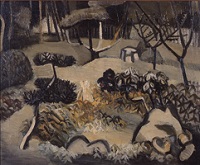 香月泰男《雪庭》1936年