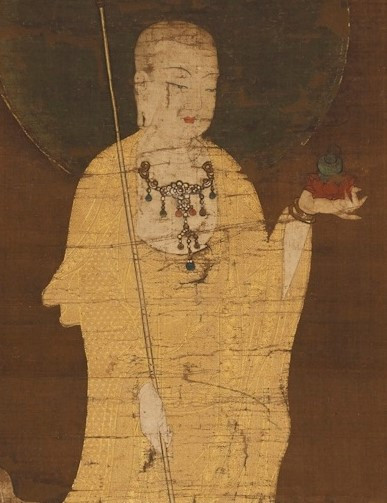 「地蔵菩薩像」（部分）　鎌倉～南北朝時代