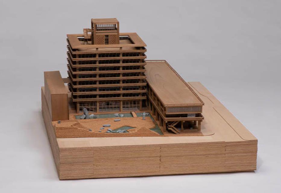 丹下健三計画研究室（制作：神谷宏治＋日大川岸研究室）《香川県庁舎（ 1958 年）模型》2013年、香川県立ミュージアム蔵