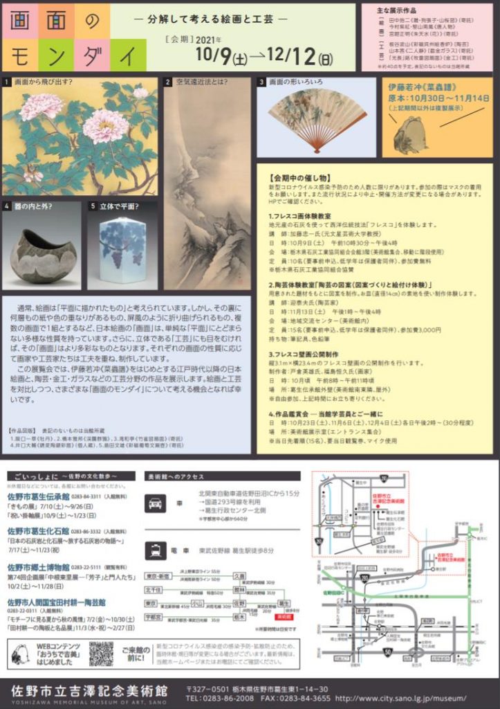 収蔵企画展「画面のモンダイ」佐野市立吉澤記念美術館