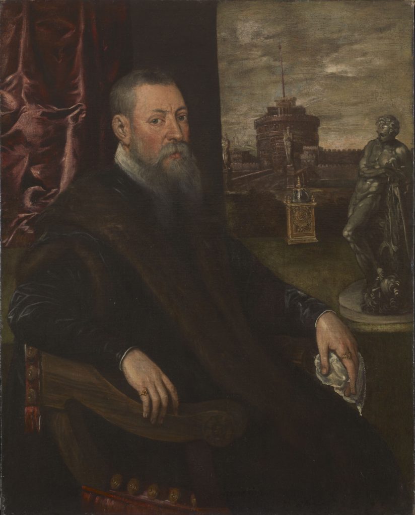 ティントレット（ヤーコポ・ロブスティ） 《蒐集家の肖像》 1560-65年