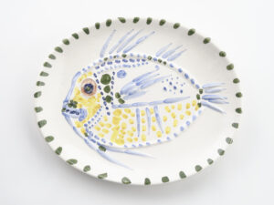 Pablo Picasso《白地の上の魚》1952年A.R.168