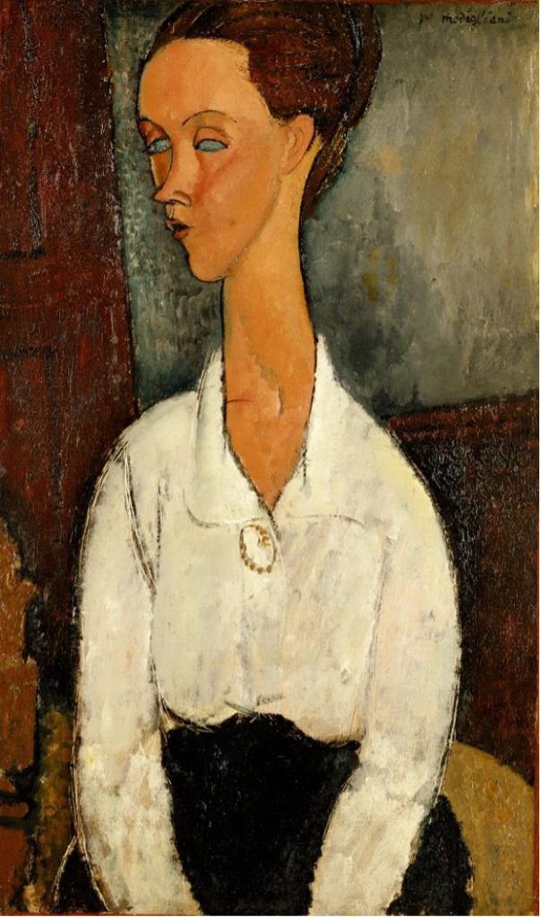 《ルニア・チェホフスカの肖像》1917年　ポーラ美術館蔵