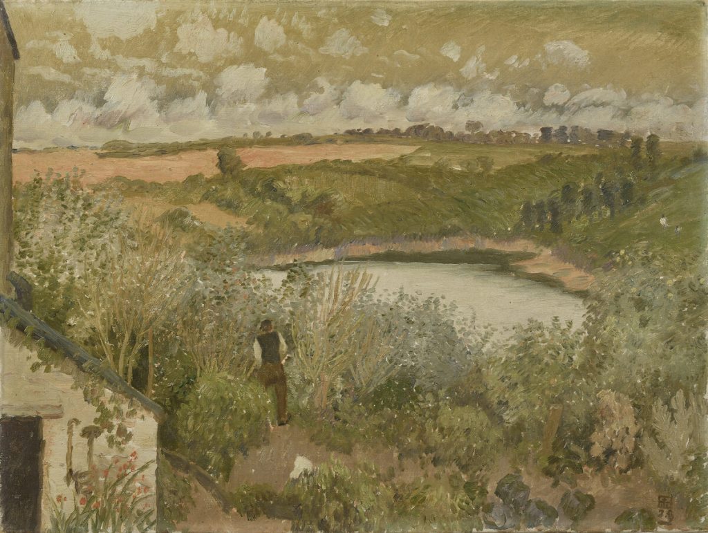 小杉未醒（放菴） 《入江の一角（ブルターニュ風景）》 1913年 小杉放菴記念日光美術館蔵