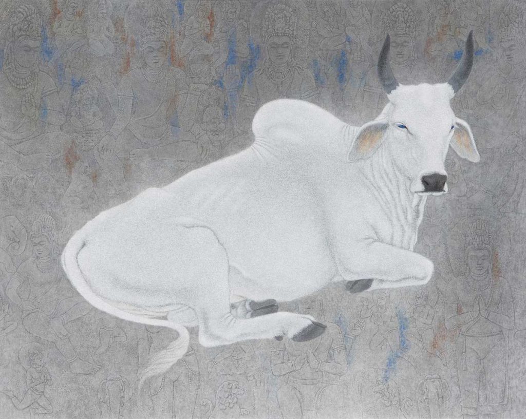 番場三雄 「オウランガバードの牛」 平成27年（2015） 足立美術館蔵