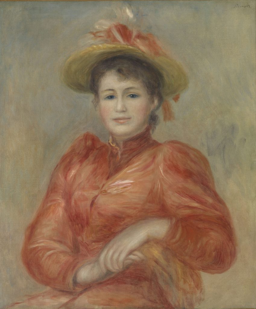 ピエール＝オーギュスト・ルノワール 《赤い服の女》 1892年頃