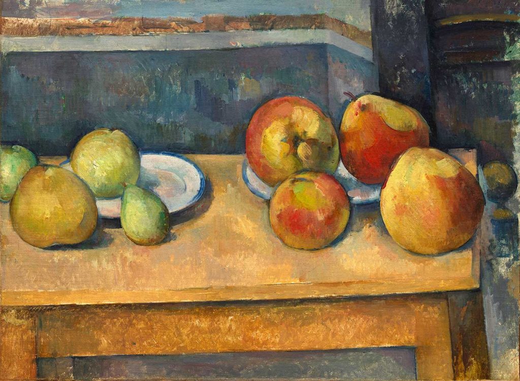 《リンゴと洋ナシのある静物》 ポール・セザンヌ 1891-92年頃 油彩／カンヴァス 44.8×58.7cm Bequest of Stephen C. Clark, 1960 / 61.101.3 ニューヨーク、メトロポリタン美術館