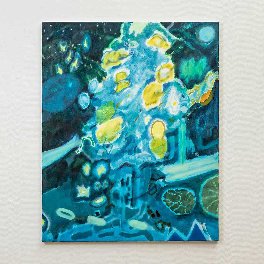 柏原由佳「Lemon-Tree」2020年-アクリル、油彩、キャンバス