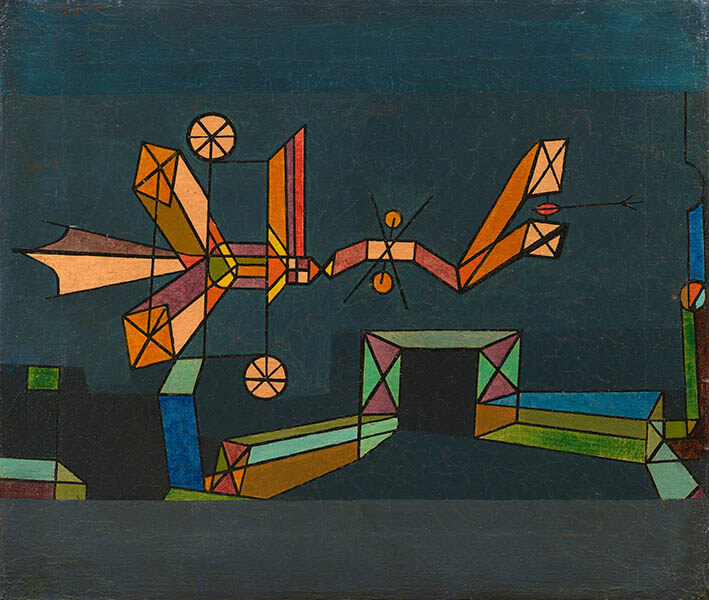 パウル・クレー《宙飛ぶ竜の到着》1927年 石橋財団アーティゾン美術館蔵