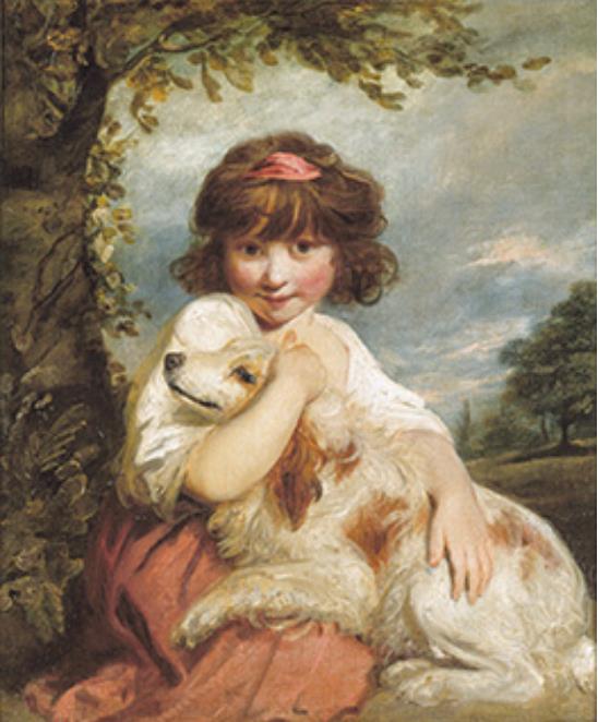 ジョシュア・レノルズ 《少女と犬》 1780年頃