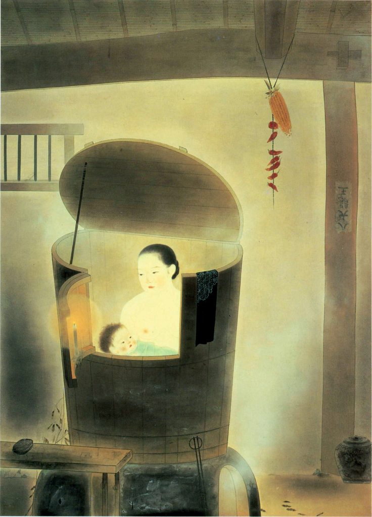 沢宏靭《牟始風呂》 1933年 滋賀県立美術館蔵