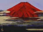 「令和なる曙光」 6F　日本画（麻紙ボード・岩絵具）