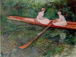 クロード・モネ《バラ色のボート》1890年