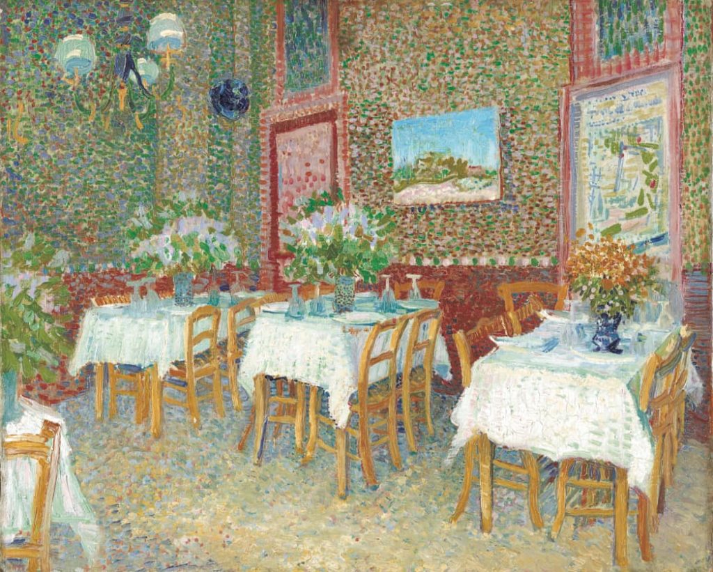 《レストランの内部》 1890年5月12〜15日頃 クレラー=ミュラー美術館　©Kröller-Müller Museum, Otterlo, The Netherlands フィンセント・ファン・ゴッホ
