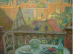 《ジェルブロワ、テラスの食卓》 1930年、フランス、個人蔵 © Luc Paris アンリ・ル・シダネル