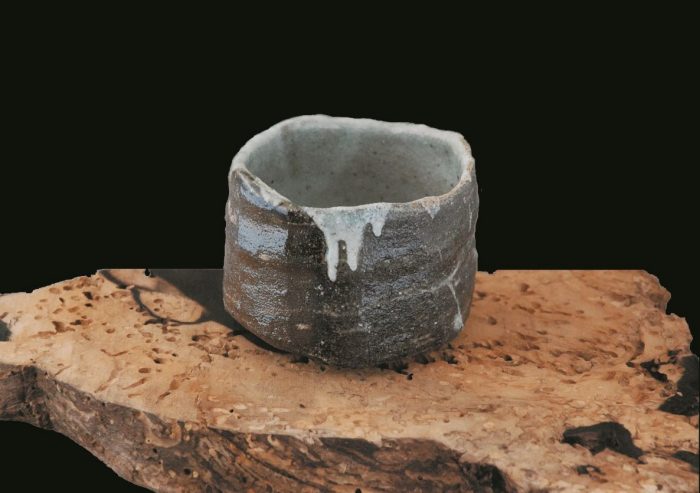 「幡豆佐久黒茶碗」  径11.0cm×高8.5cm