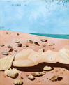 三岸好太郎《海と射光》1934（昭和9）年　油彩、キャンバス　162.0×130.8cm　福岡市美術館蔵