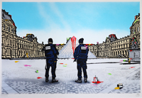 Nick Walker 「Vandal vs Louvre 」2019 シルクスクリーン ED 50 サイズ 56×76