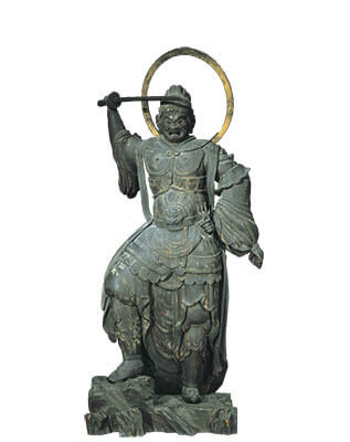 重要文化財　四天王立像のうち持国天立像　平安時代・10世紀　京都・六波羅蜜寺蔵
