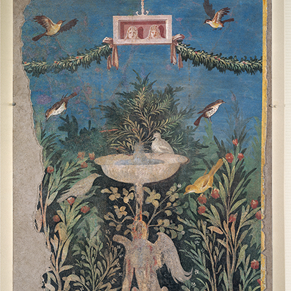 庭園図(フレスコ) ローマ　１世紀