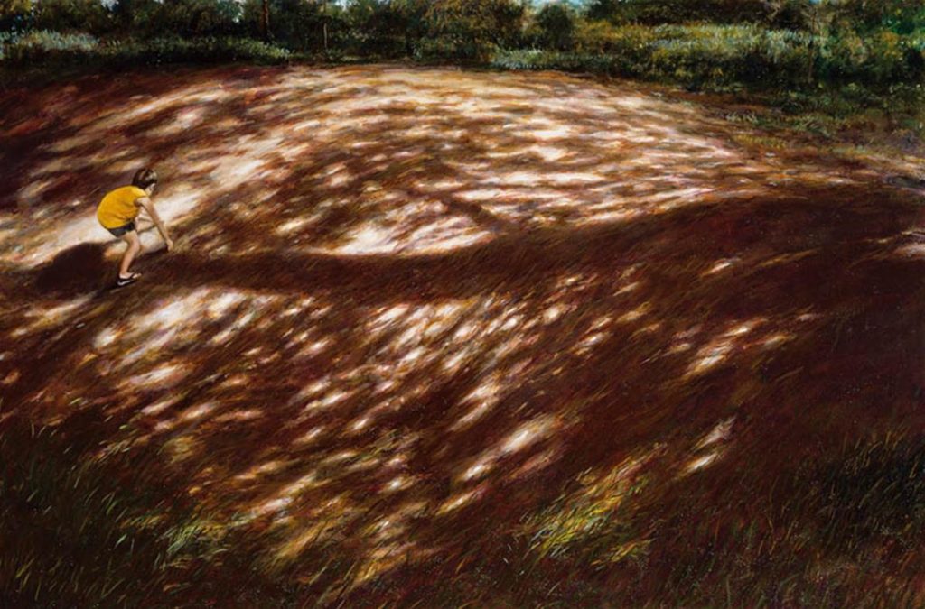 《地の風景》1996年 油彩･キャンバス 130.3×193.9cm