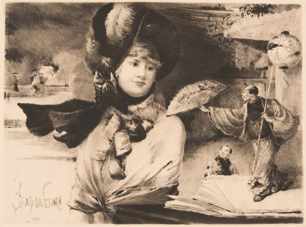アンリ・ソム《ジャポニスム》1881年　ジマーリ美術館蔵