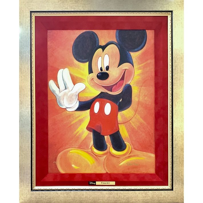 作品名：Hi, I’m Mickey Mouse アーティスト名：Bret Iwan 技法：ディズニーファインアート 額装サイズ：68×56ｃｍ