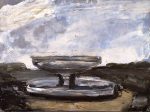 三岸好太郎《水盤のある風景》1932年　北海道立三岸好太郎美術館蔵
