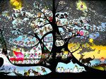©Seiji Fujishiro/HoriPro 2011 「生きるよろこび」 キャンバスジグレー(額装サイズ62×95cm)