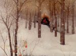 工藤甲人〈冬林〉1988年第14回春季創画展 成川美術館所蔵