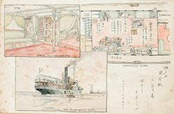 瀬戸内乗合船（旅行記より 1915年）