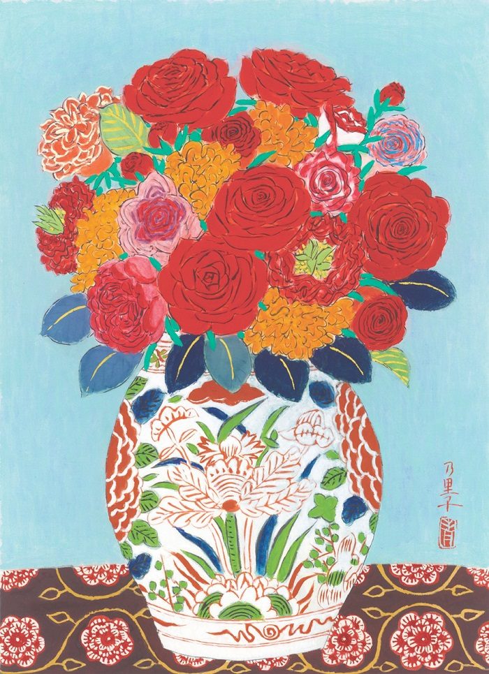 「更紗の床の薔薇」 ジクレー 34 × 24.5 cm（イメージサイズ）