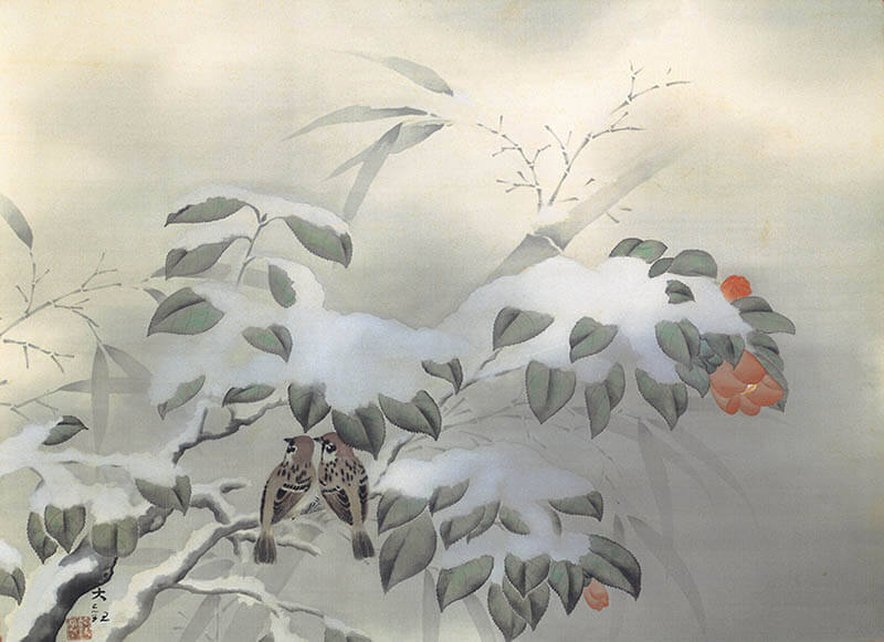 横山大観 「冬之夕」大正14年(1925)