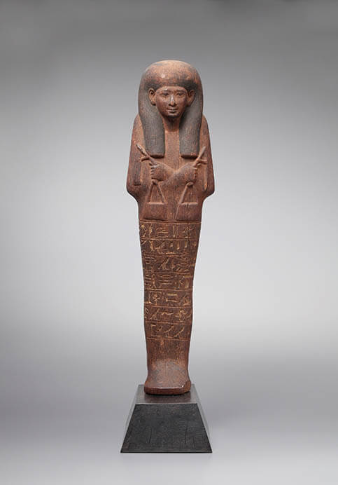「木製シャブティ」 エジプト 新王国時代第18王朝 （前15～前14世紀頃）