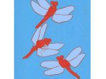 【赤蜻蛉】シルクスクリーン（画寸；32.6×23.3㎝）