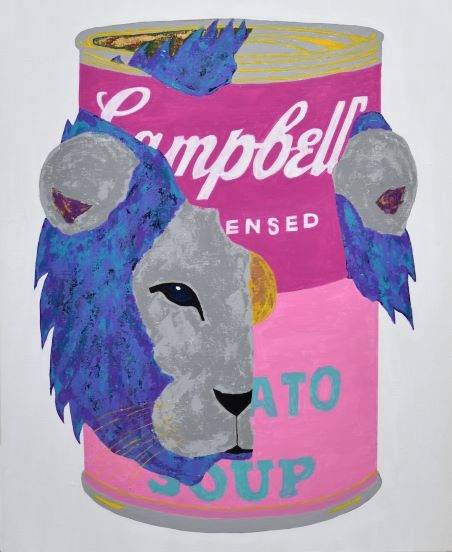 「Campbells Soup Lion」 65.2 x 53cm